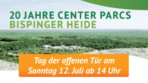 Center Parcs Bispingen feiert 20 jähriges Jubiläum