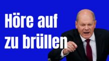 Kanzler Scholz gehen die Nerven durch - Weg mit Störungen im Vortrag